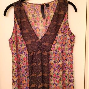 Floral sheer coverup